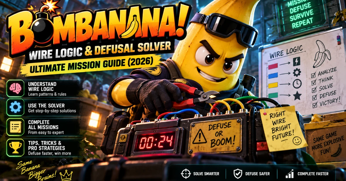 BOMBANANA! Wire Logic & Defusal Solver: Ultimate Mission Guide (2026)