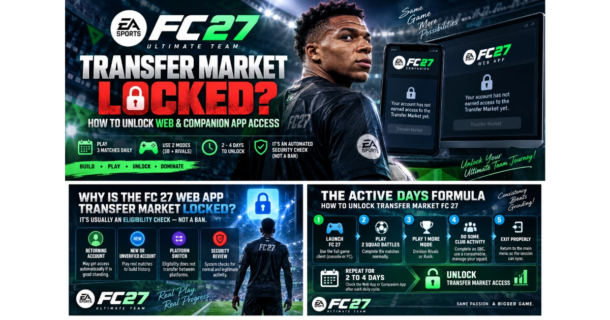 FC 27 Transfer Market Locked? How to Unlock Web and Companion App Access Fast